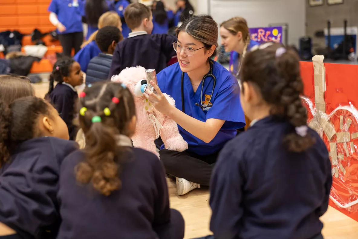 A group at the Teddy Bear hospital