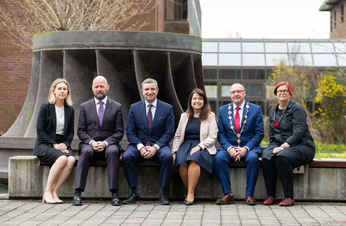 The group pictured at the Raise launch in UL