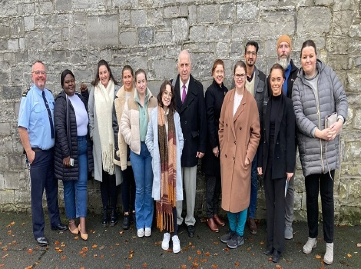 LLM/MA in Human Rights in Criminal Justice students visited Limerick Prison.