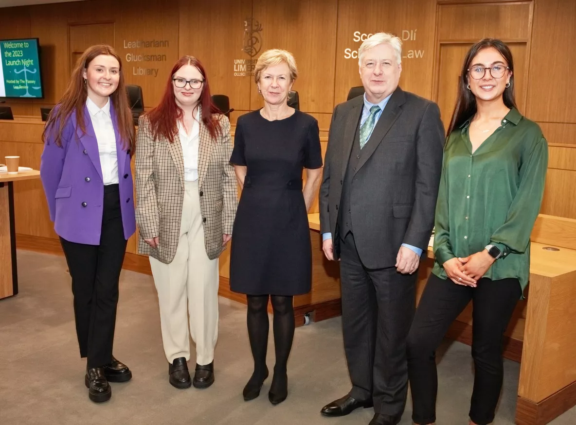 Ms Justice Isobel Kennedy and Mr Justice John Edwards attending Plassey Law review launch 2023