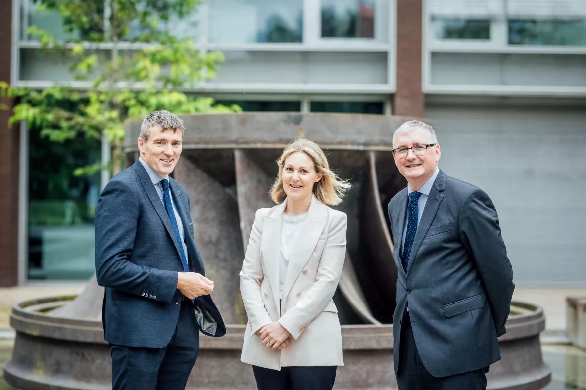 Ciaran McManus, Norelee Kennedy and Shane Kilcommins pictured at UL