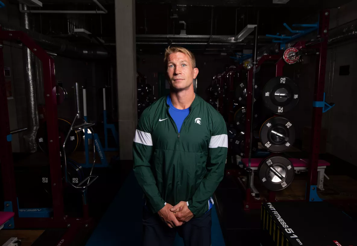 A picture of Jerry Flannery in the UL gym