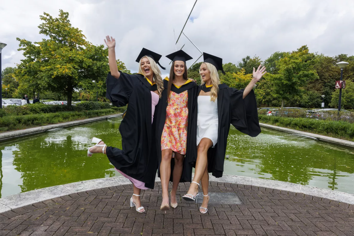 Ciara and friends pose at UL