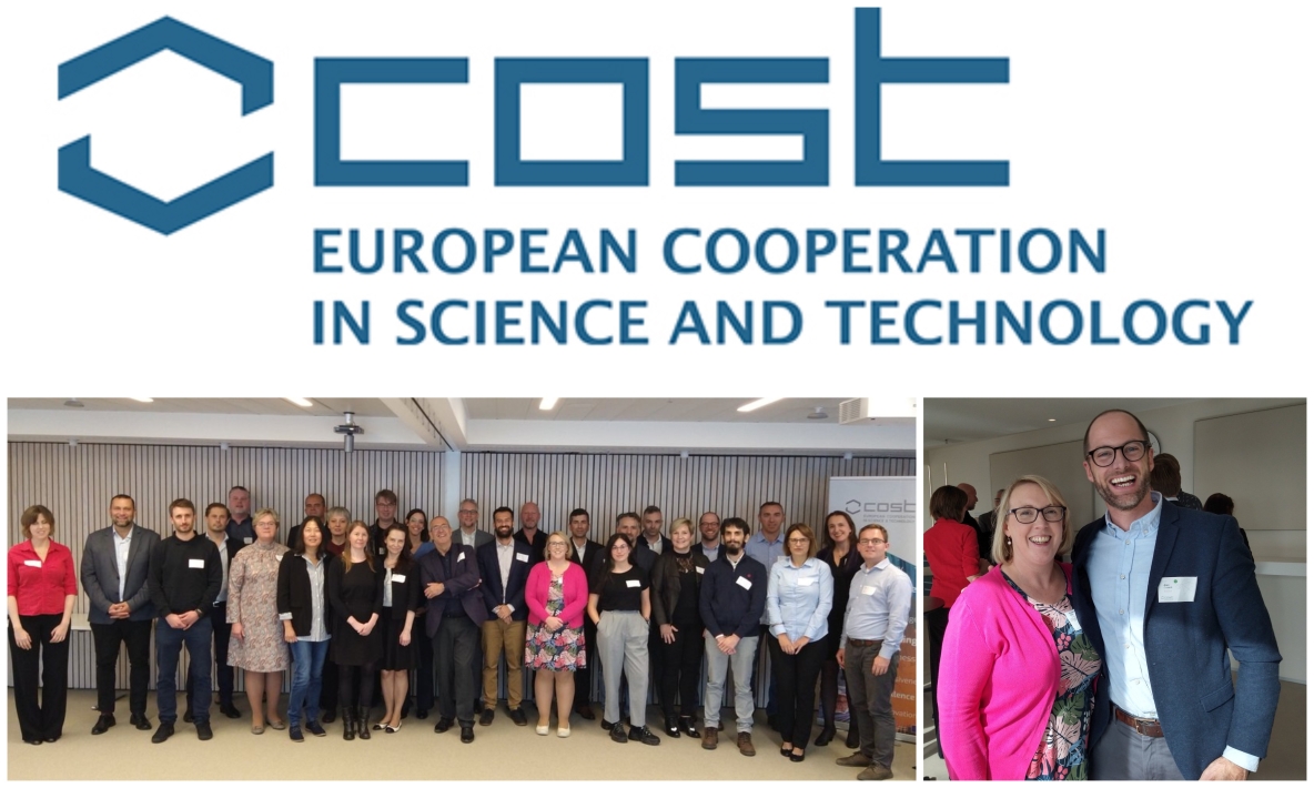 European Cooperation in Science and Technology Logo and two pictures taken at the meeting of those people who were present.