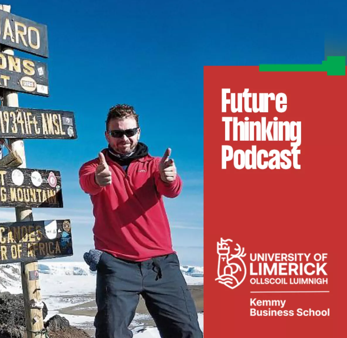 Andrew Nolan at the summit of Mount Elbrus