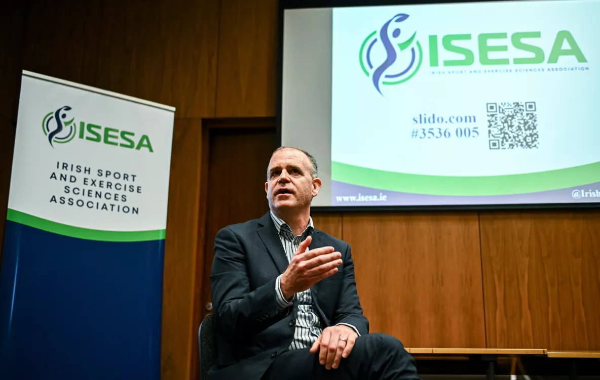 Dr Tom Comyns pictured at the launch of the Irish Sport and Exercise Sciences Association