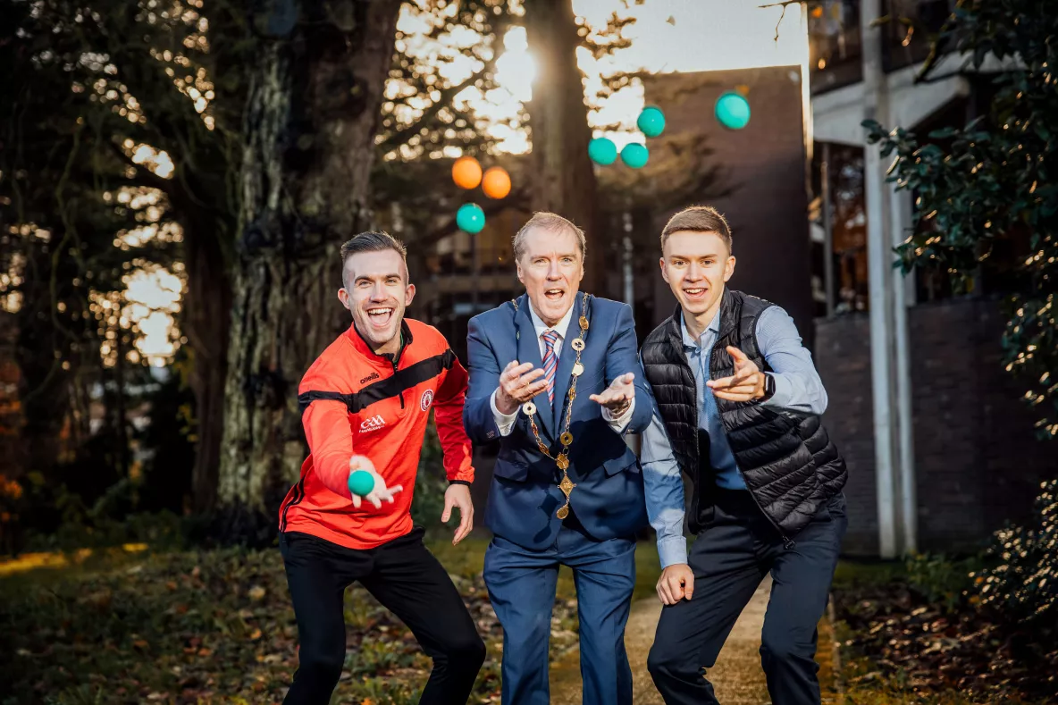 The mayor of Limerick pictured at the Wall Ball launch