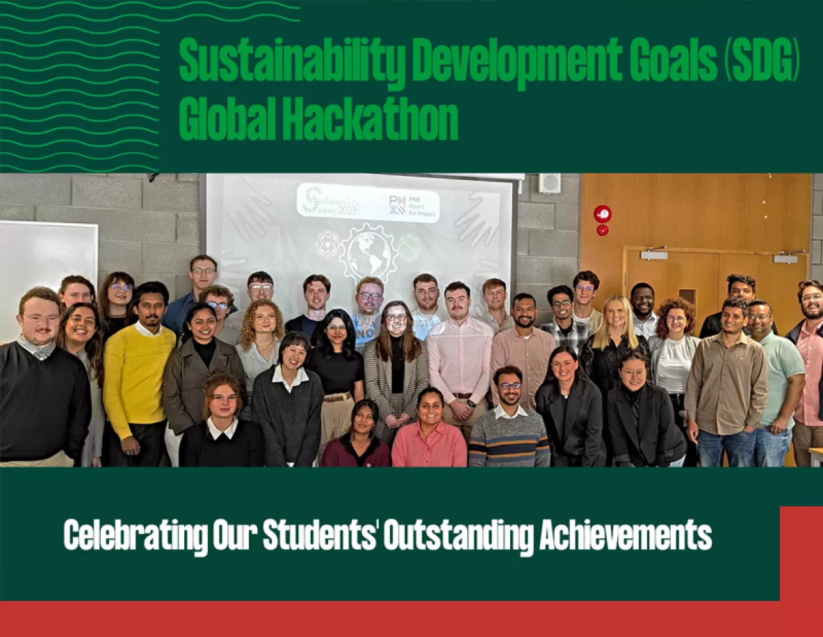 A large group of SDG Hackathon entries from UL 