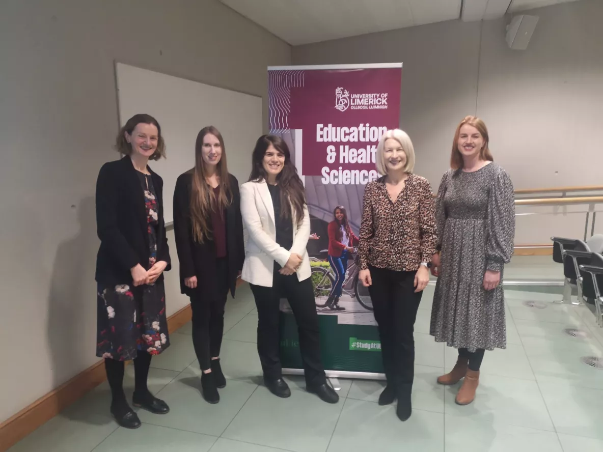 Dr. Orla Power Grant, Dr. Elaine Smith, Dr. Jenna Lorusso, Dr. Deirdre McGrath, Dr. Elaine Kinsella at Knowledge with Impact December 6 2023