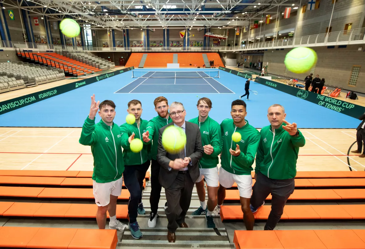 Irish team captain Conor Niland hails ‘world class’ facilities at UL for Davis Cup tie