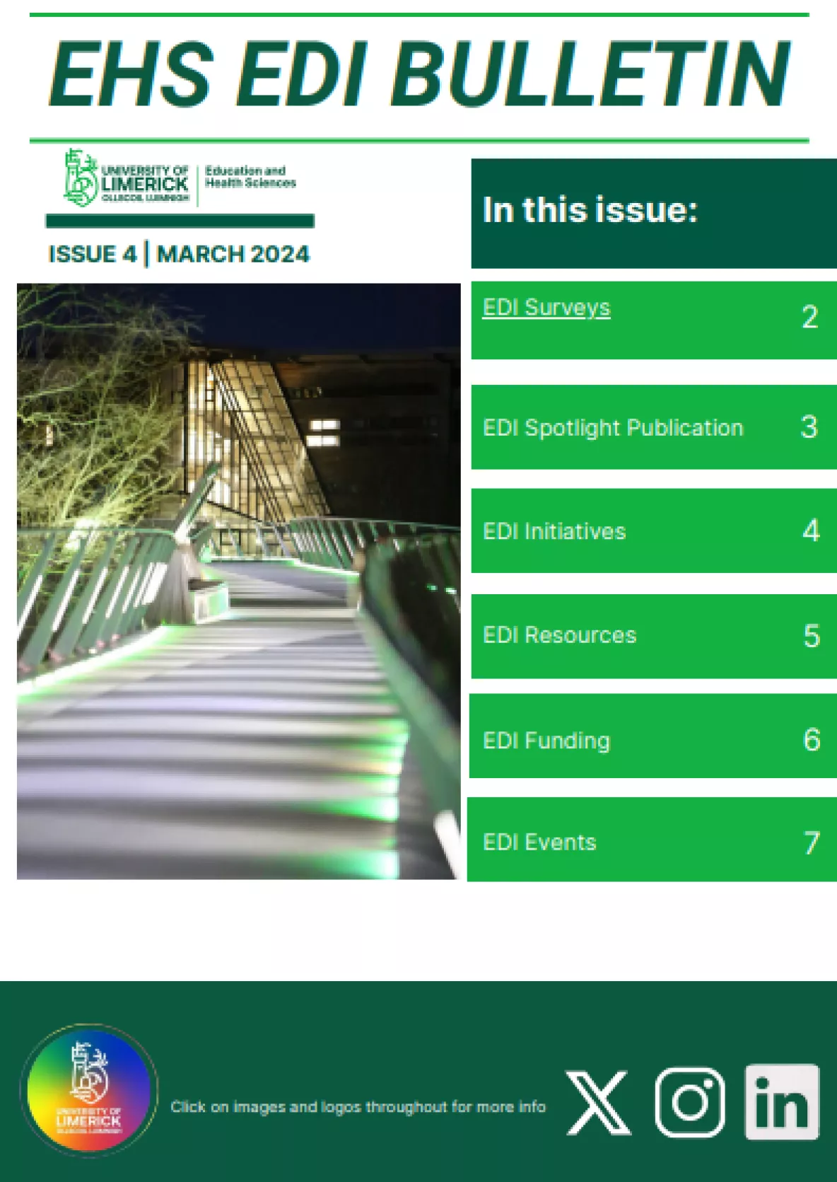 Cover Page of EHS EDI News Bulletin Issue 4 March 2024