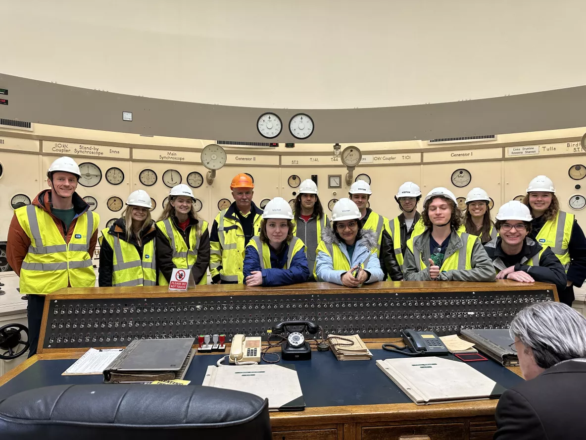 GLSD Students at Ardnacrusha Hydro Station in the old control room