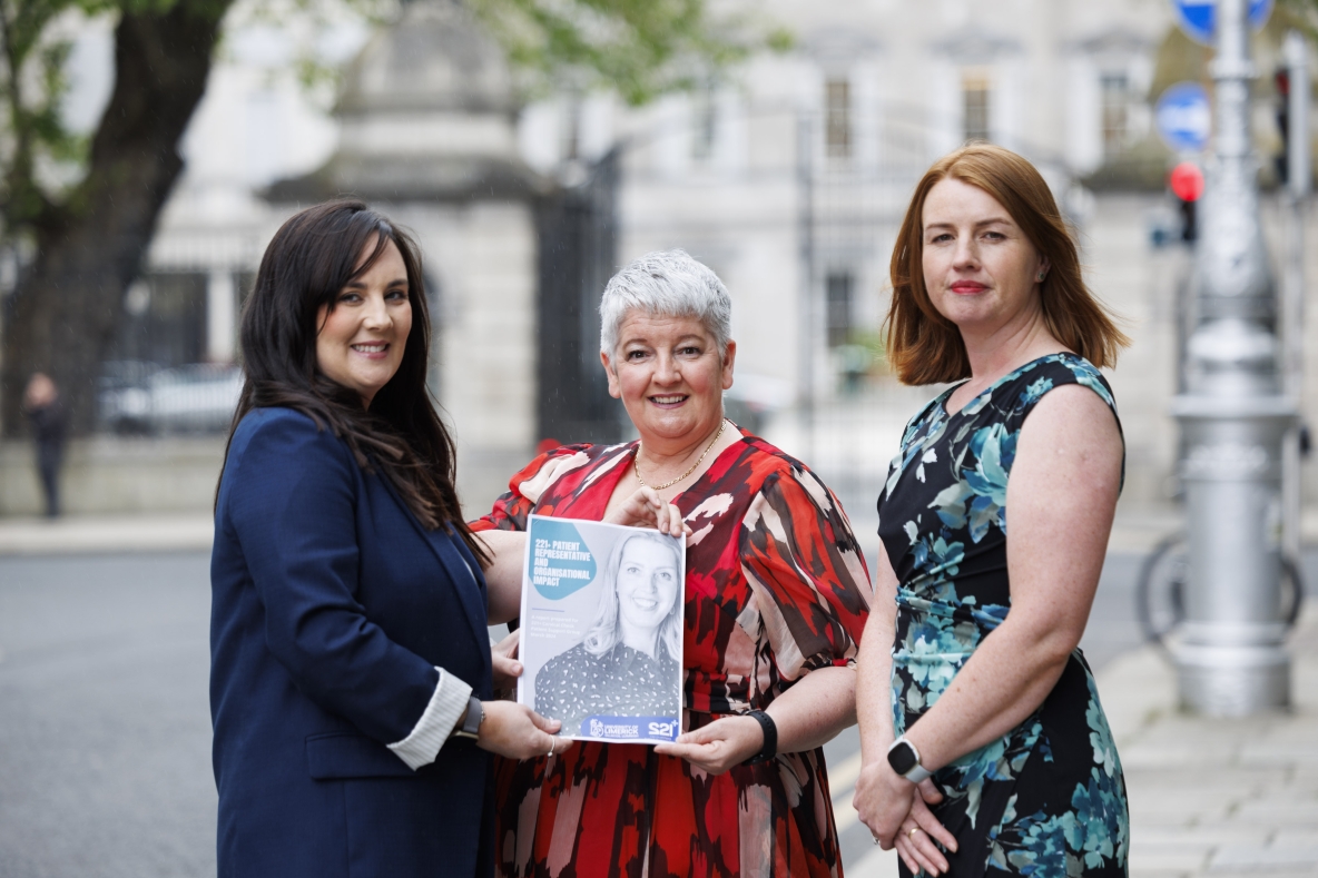 Pictured at the 221+ report launch are Lynn Fenton, Caoimhe O'Neill Ford and Elaine Kinsella