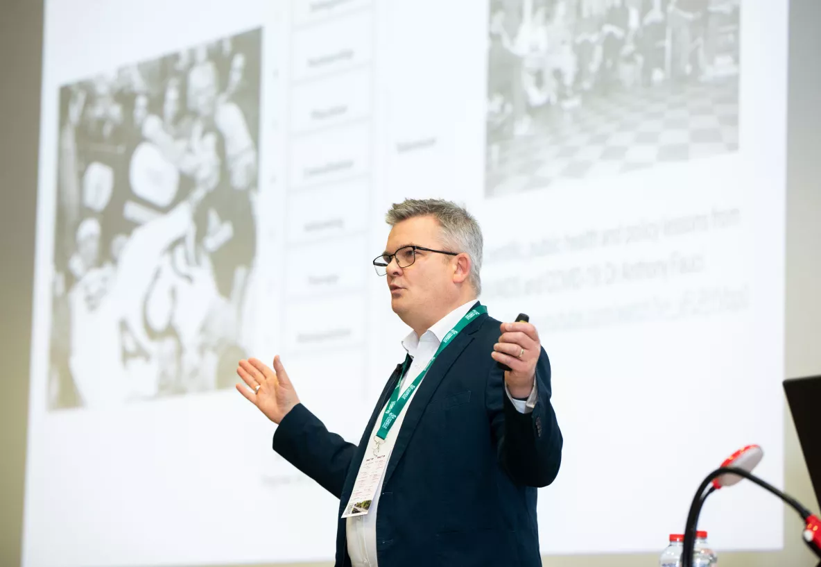 Pictured at the 9th Public and Patient Involvement Summer School, University of Limerick was Keynote speaker, Simon Denegri