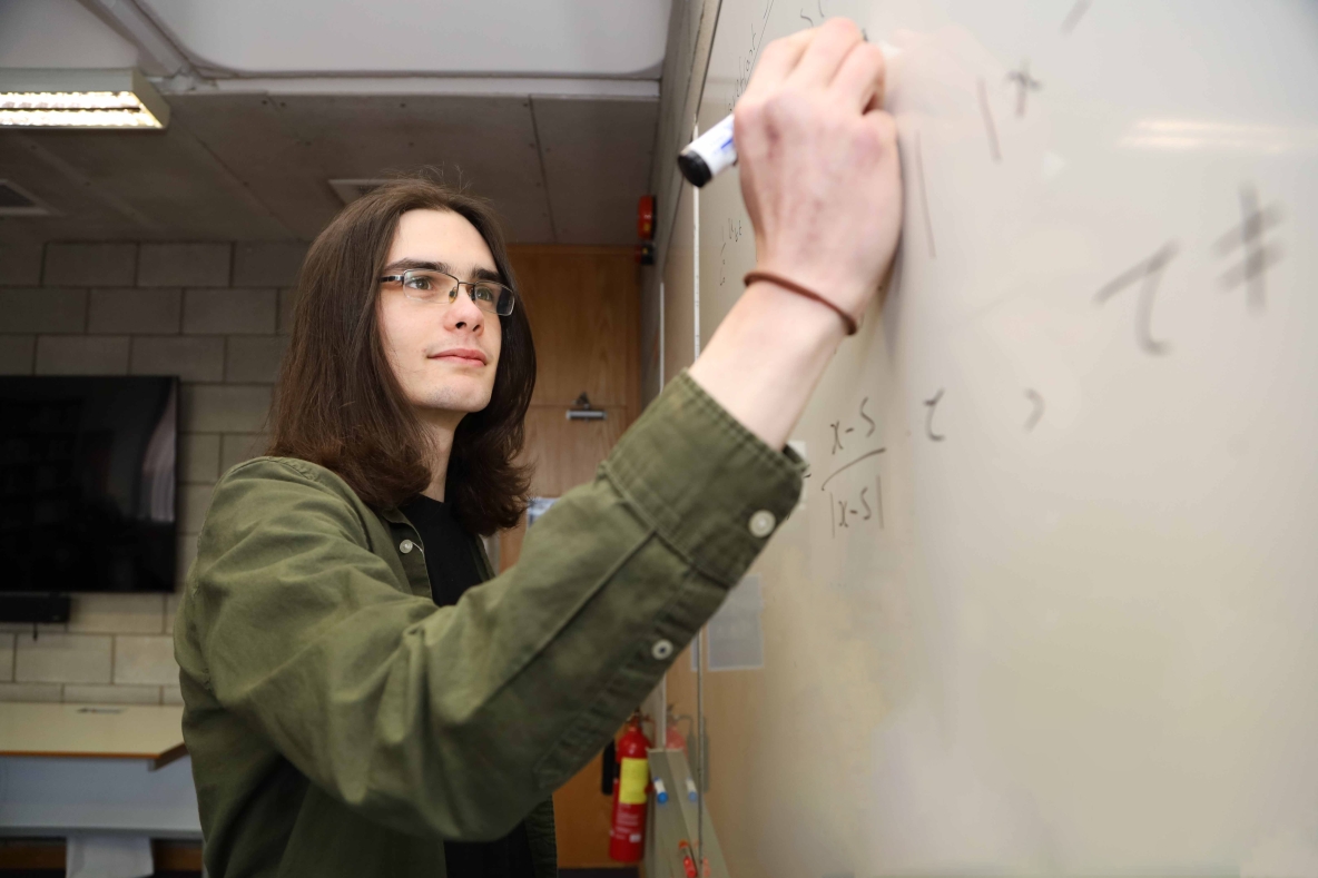 Mathematical Science student Joshua Creegan pictured at University of Limerick