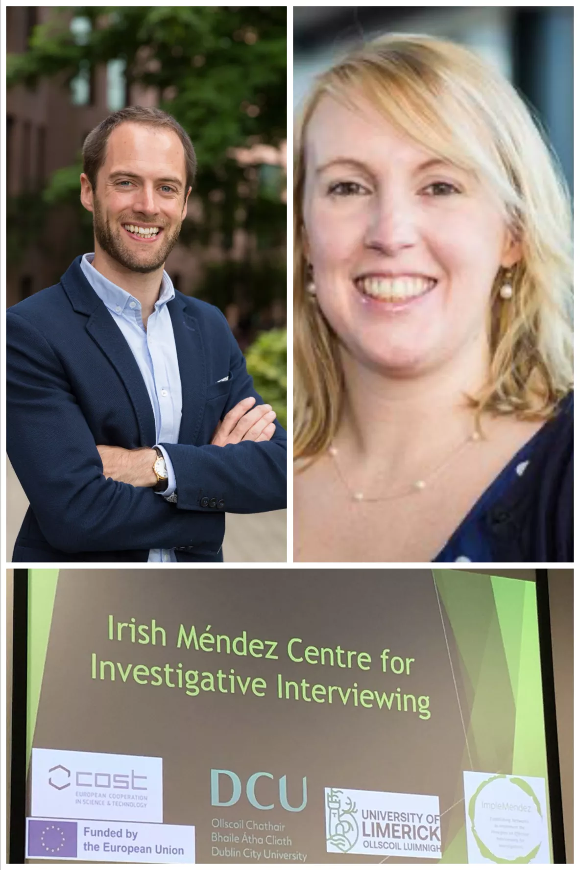 Dr. Alan Cusack (UL) & Professor Yvonne Daly (DCU) Launch the Irish Mendez Centre for Investigative Interviewing