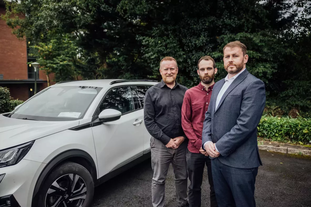 Lero-UL researchers Professor Finbarr Murphy, Kevin McDonnell and Dr Barry Sheehan pictured following the publication of their research in the Accident Analysis and Prevention journal Picture: Brian Arthur