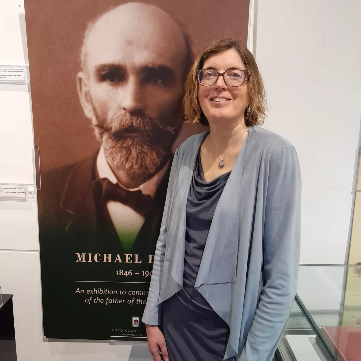 Deirdre McGuirk  in the Michael Davitt Museum 