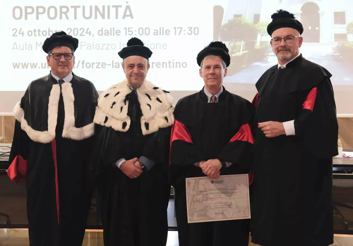 Prof Donald Truxillo (KBS, University of Limerick) receives title of Distinguished Visiting Professor from University of Trento, Italy