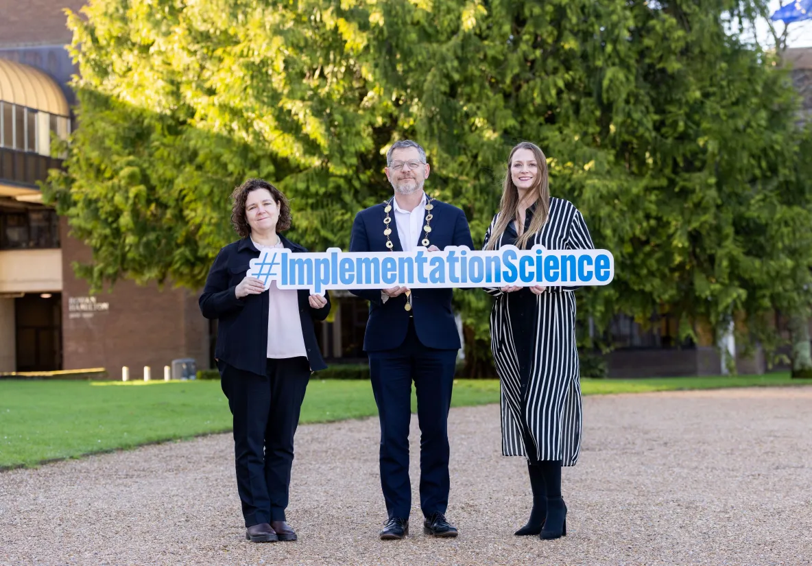 Prof. Sandra Joyce, John Moran, Mayor of Limerick and Dr Laura Keyes, Centre Director