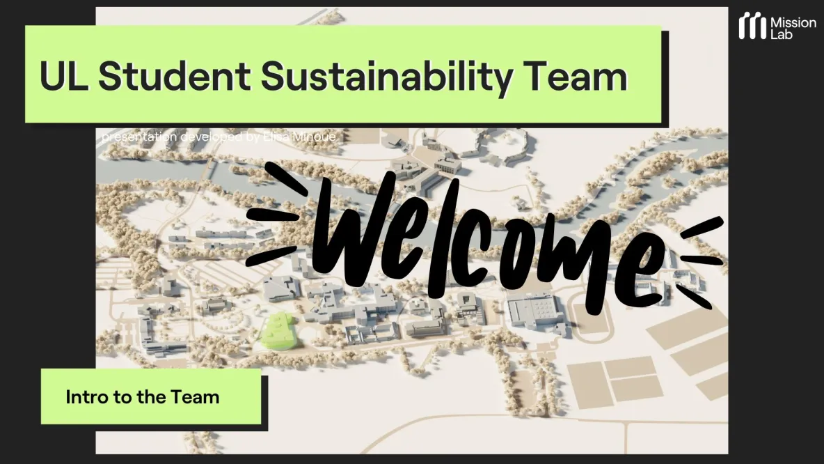 UL Student Sustainability Team poster