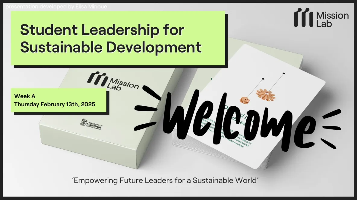 Student Leadership for Sustainable Development poster