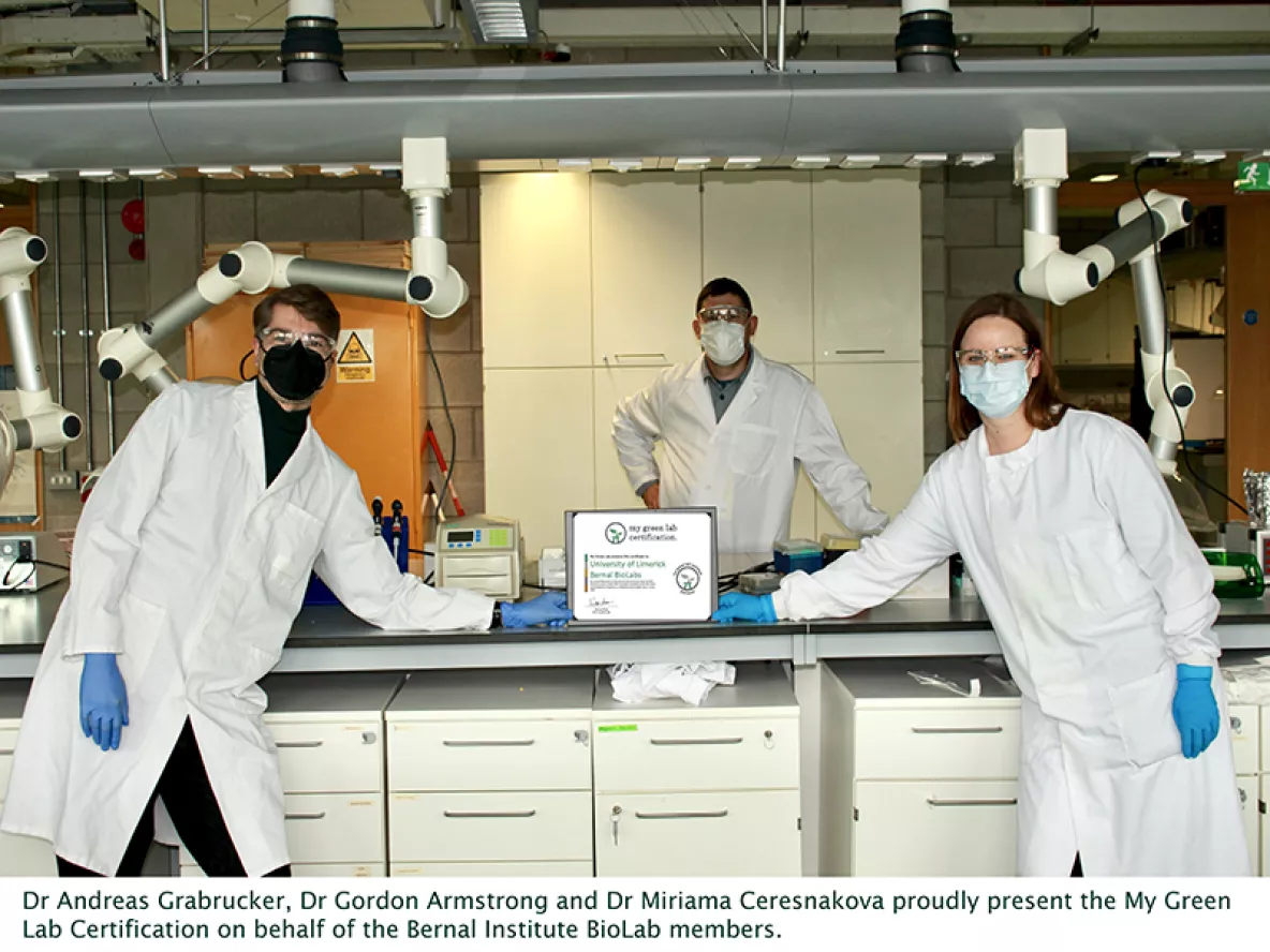 Bernal Bio Laboratories win international Green Lab Certification