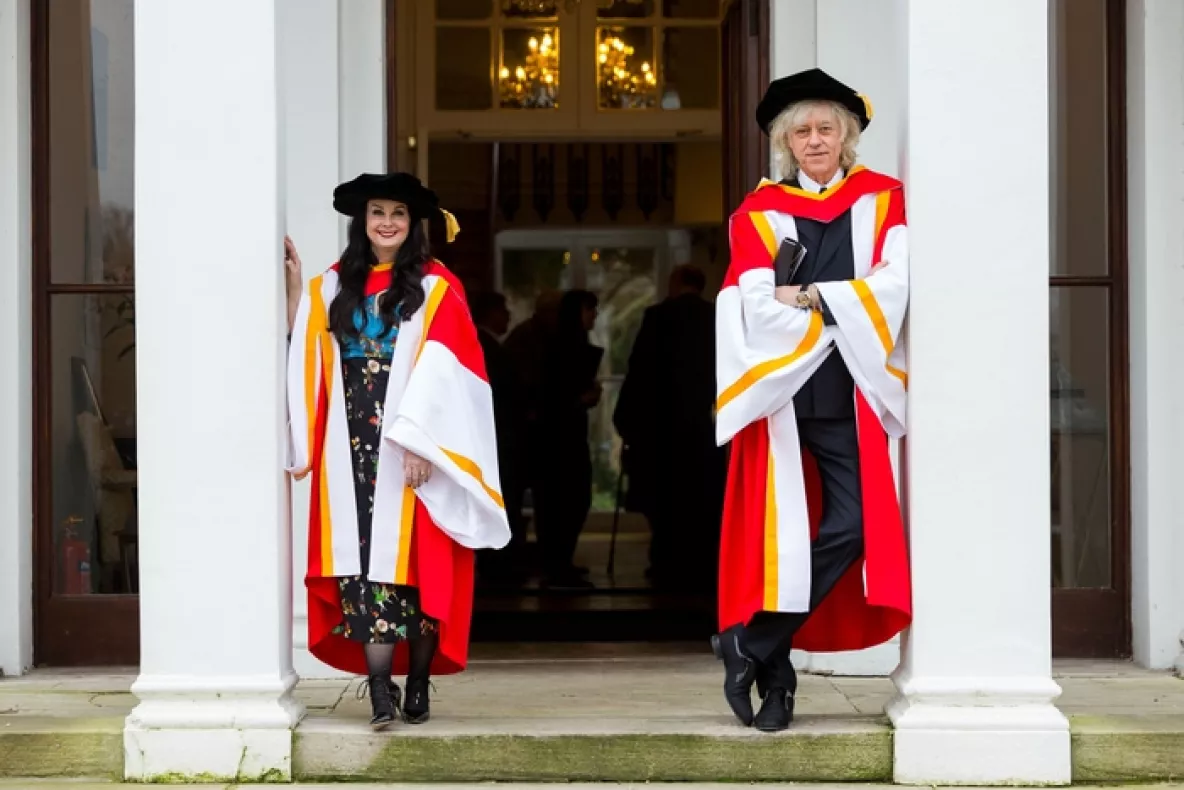 UL Honours Bob Geldof and Marian Keyes