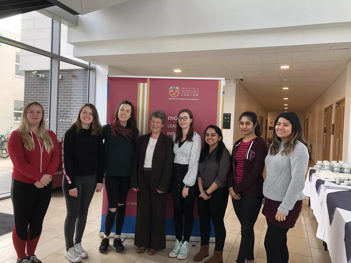 SOPHia facilitators from UL and IT Carlow meet Jocelyn Bell Burnell and Aoife Ryan 