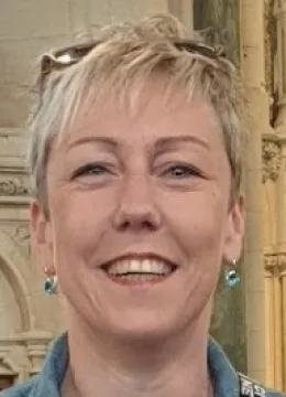 Photo of woman with short blonde hair