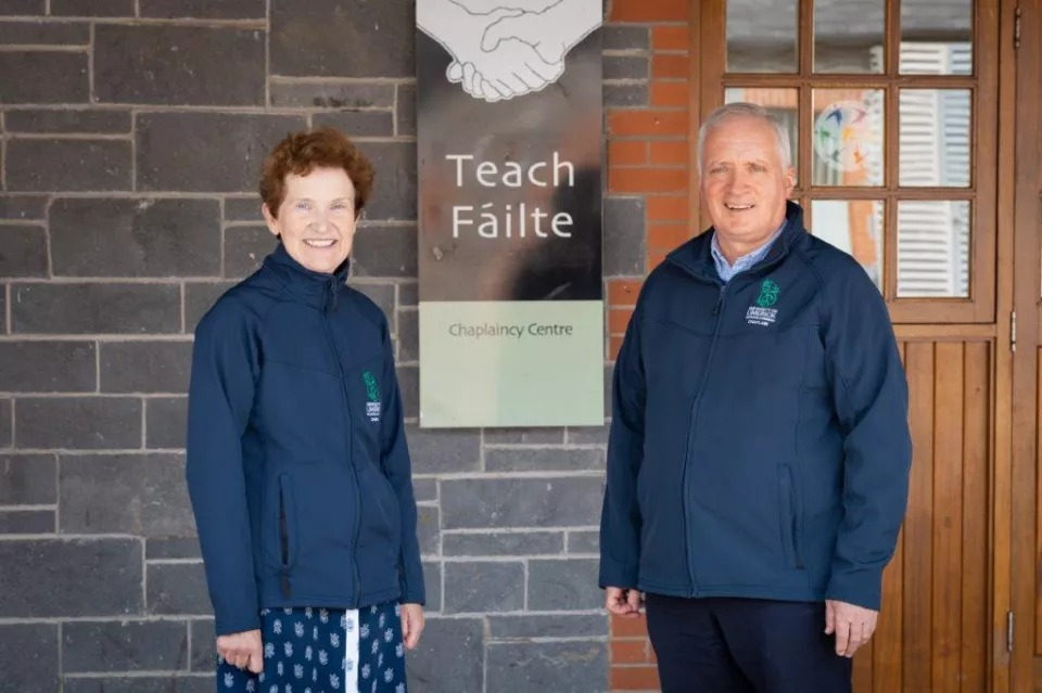 Chaplains John Campion and Sarah O’Rourke