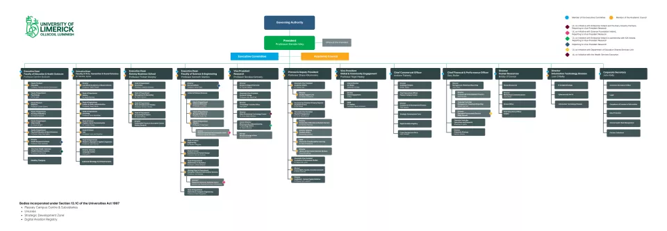 University of Limerick Organisation Chart