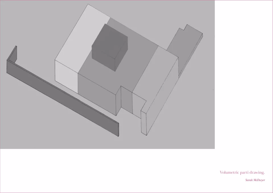 Volumetric parti drawing. Sarah McDwyer.