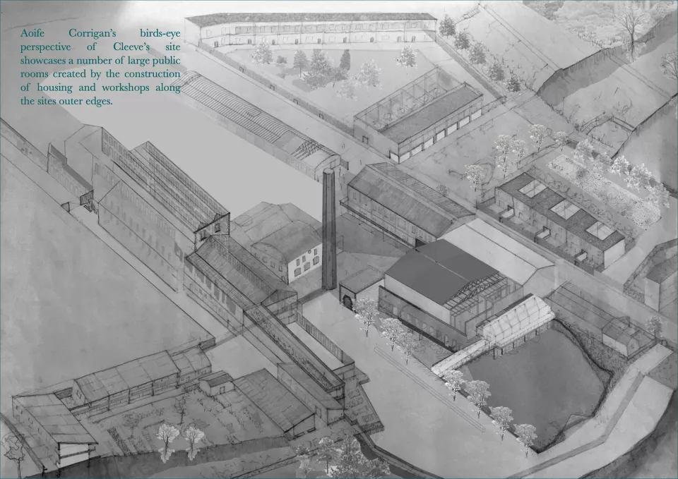 An Archive for Transportation Records, by Kevin Gillan, seeks to radically alter the mobility within the National Technology Park by proposing an archive, transportation hub and civic space on one of a host of surface car parks.