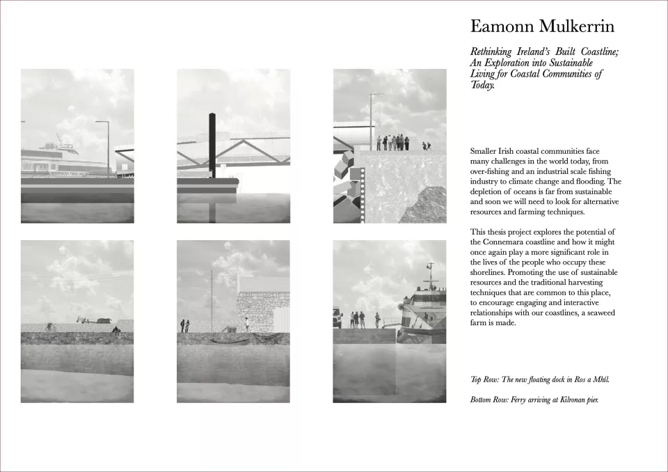 Kevin Gillan’s emphatic line demarcating the boundary between the university to the west and the National Technology Park to the east makes an inhabited infrastructure of aqueduct, dwellings and maintenance facilities.